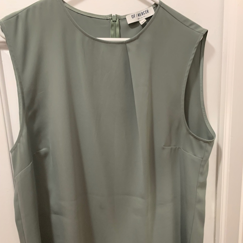 Of Mercer Morris Sleeveless Top Sage Green XL